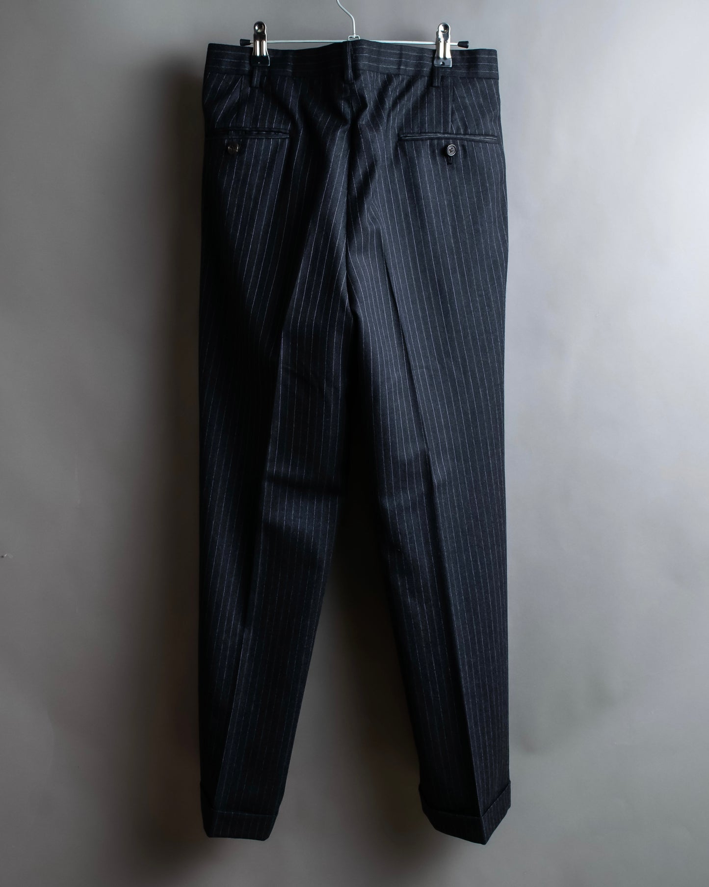 "POLO Ralph Lauren" Notch lapel tailored jacket & two-pleat slacks striped set up