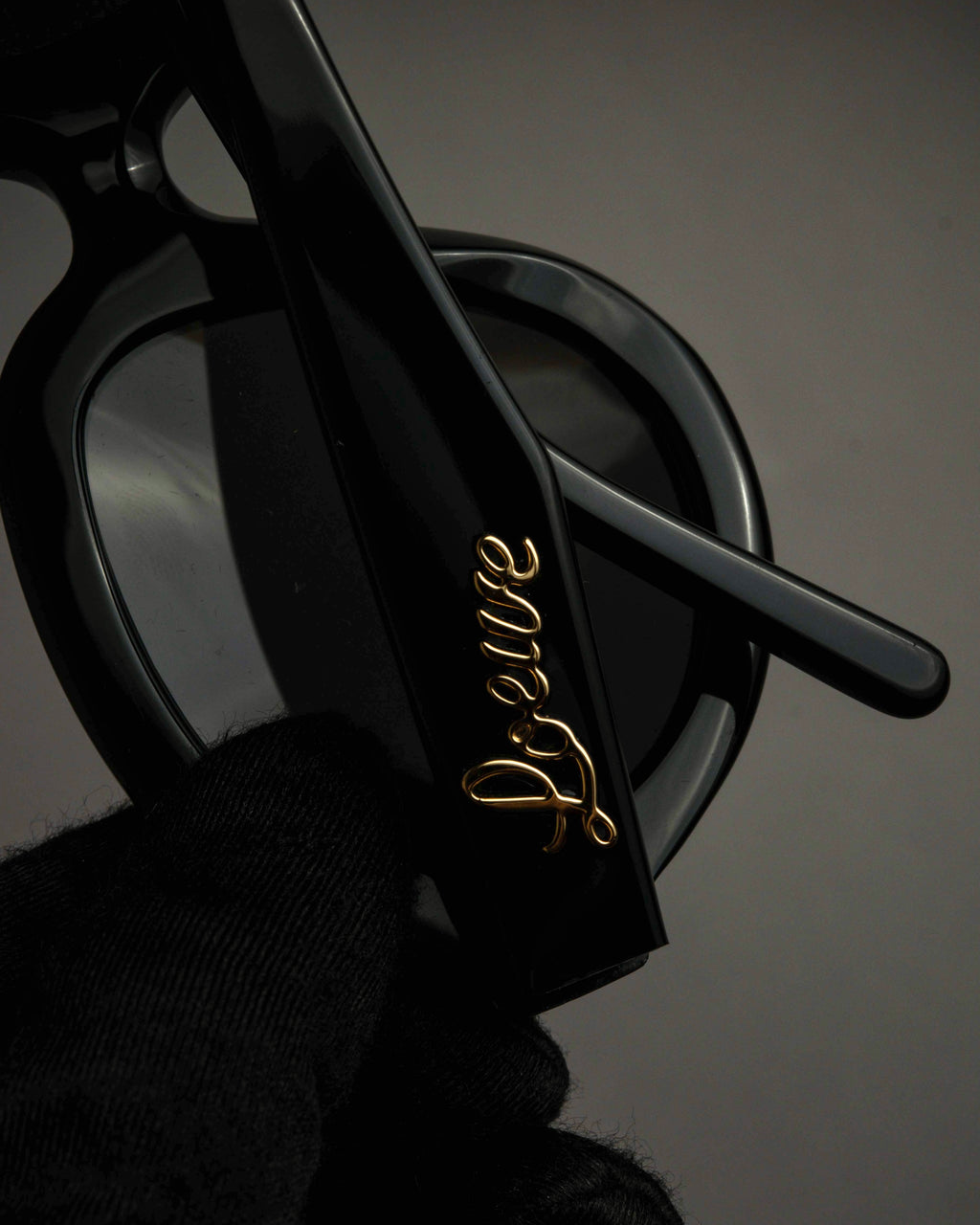 "LOEWE" Thick rim oval frame sunglasses