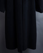 "allegri" Crossover design 2-way collar wool coat