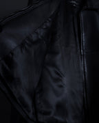 "Weekend Max Mara" Minimalist design center zip-up leather jacket