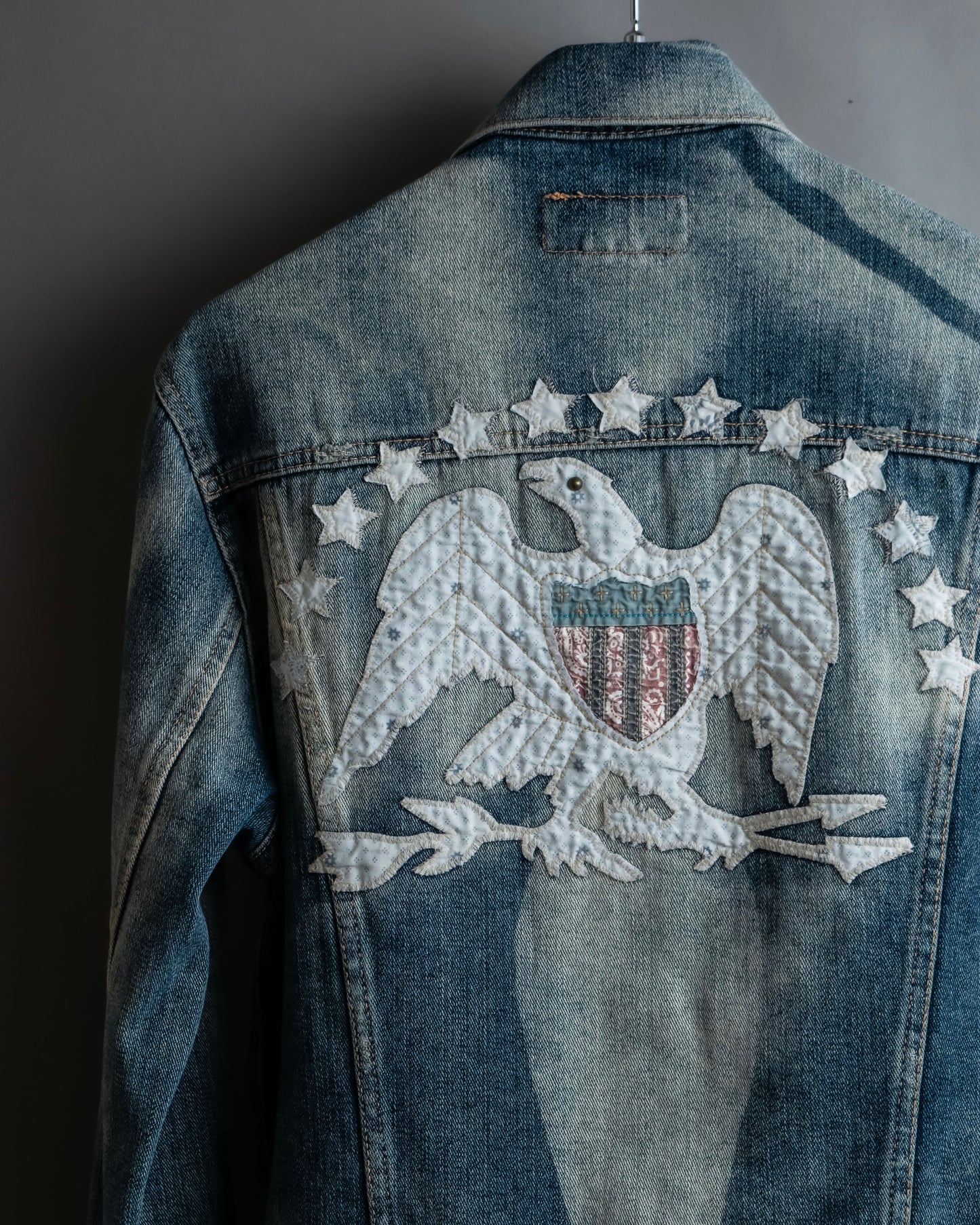 "Ralph Lauren" Eagle & star embroidered design denim jacket