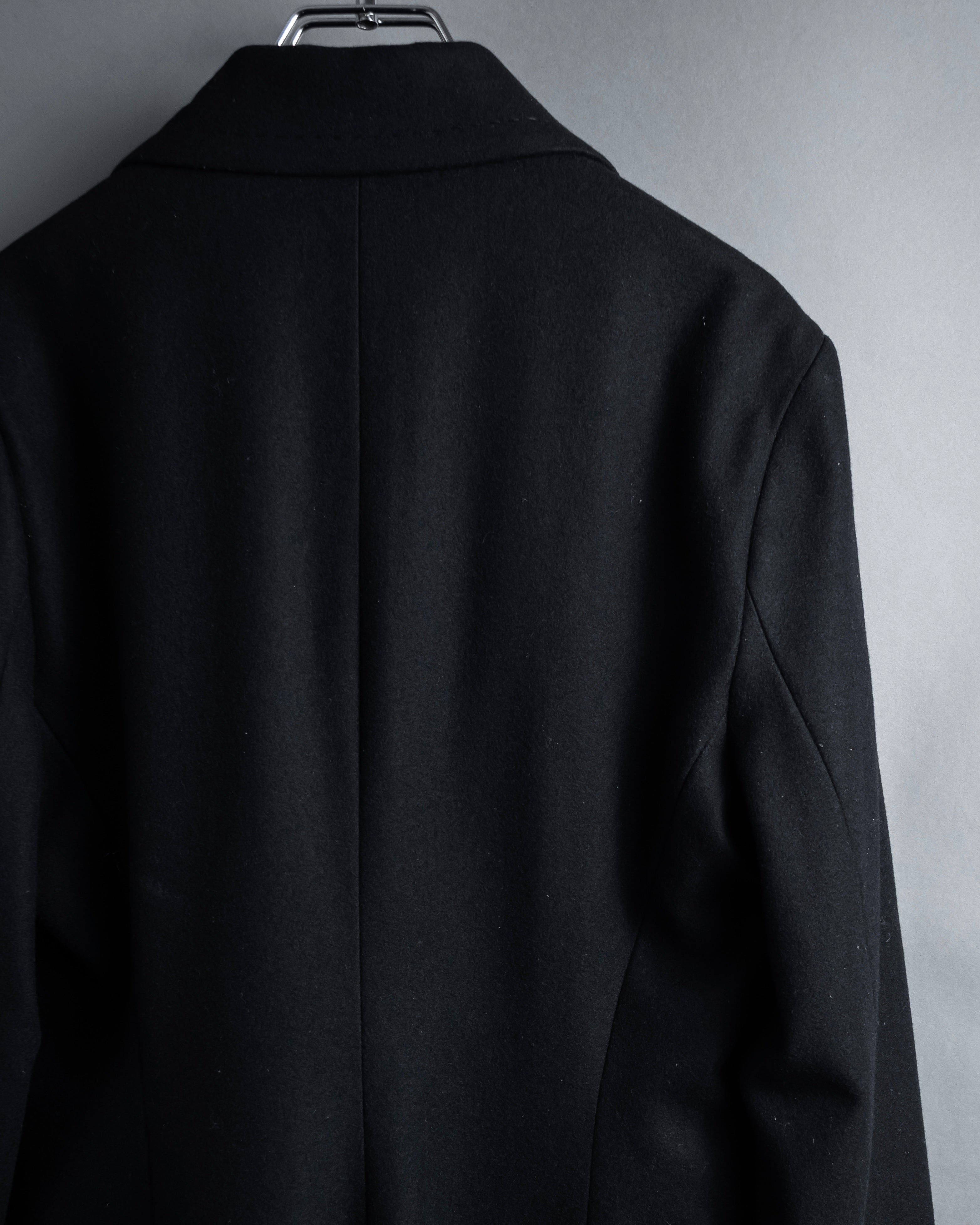 -SPECIAL- "CELINE" 1997-04's Michael Kors period minimal detail long chester coat