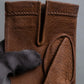 Vintage genuine leather camel brown gloves