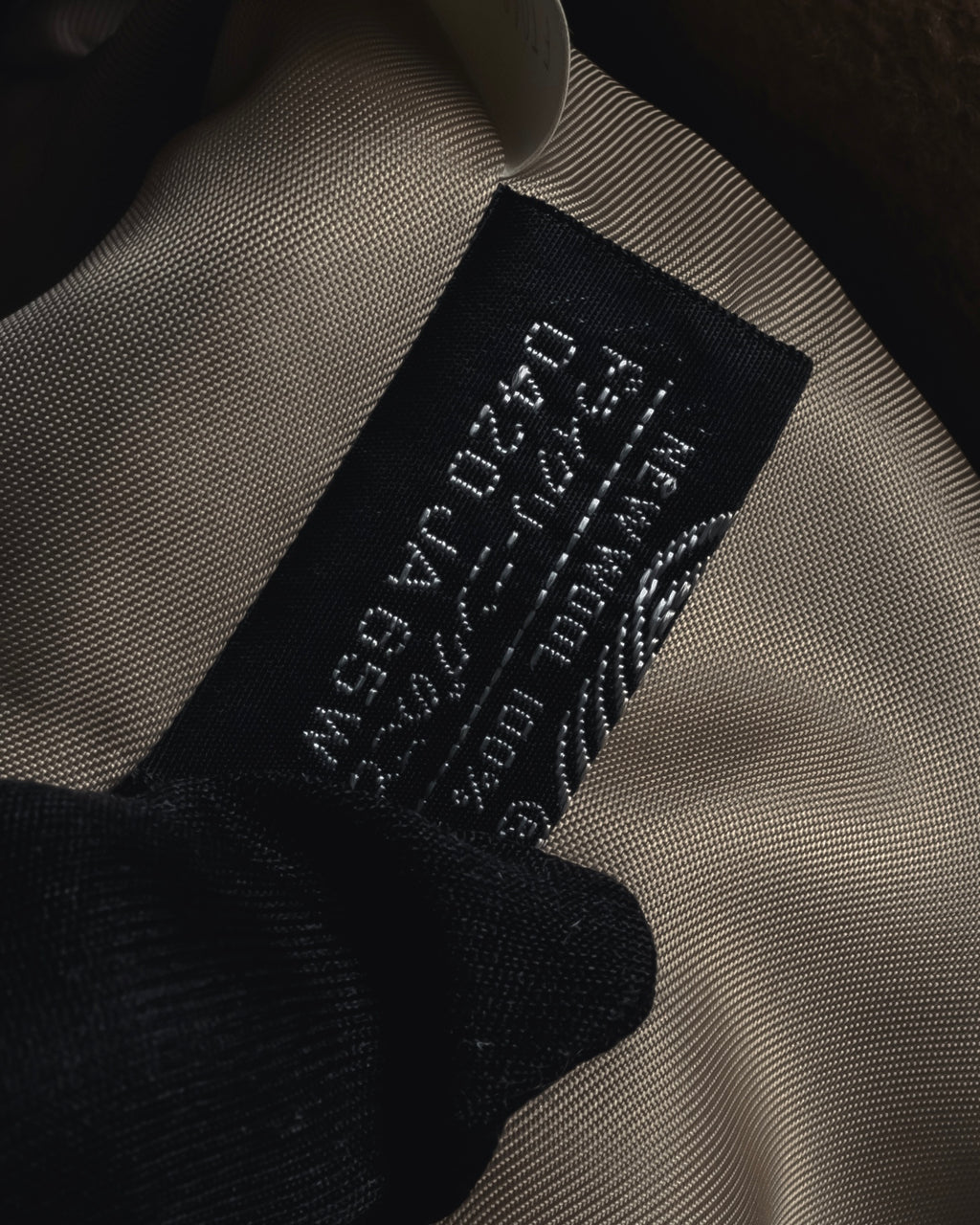 "BURBERRYS" 80’s-90’s Fly-front wool cashmere coat