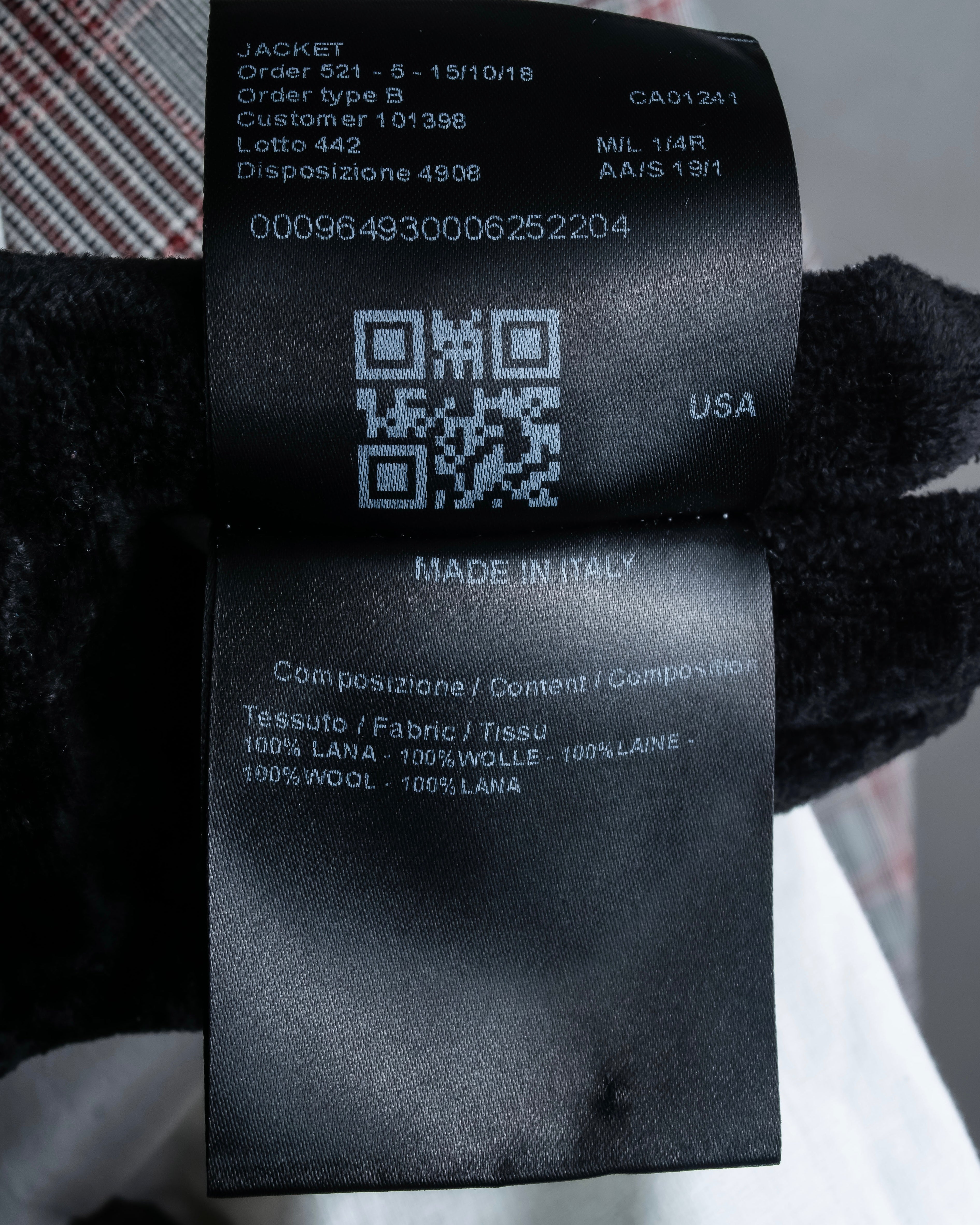 "Calvin Klein" Glen check oversized double breasted jacket