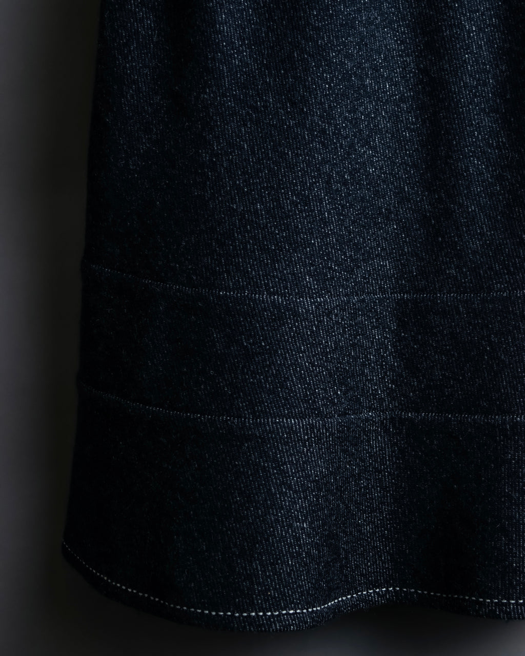 "tricot COMME desGARCONS" Flared silhouette wool cropped skirt