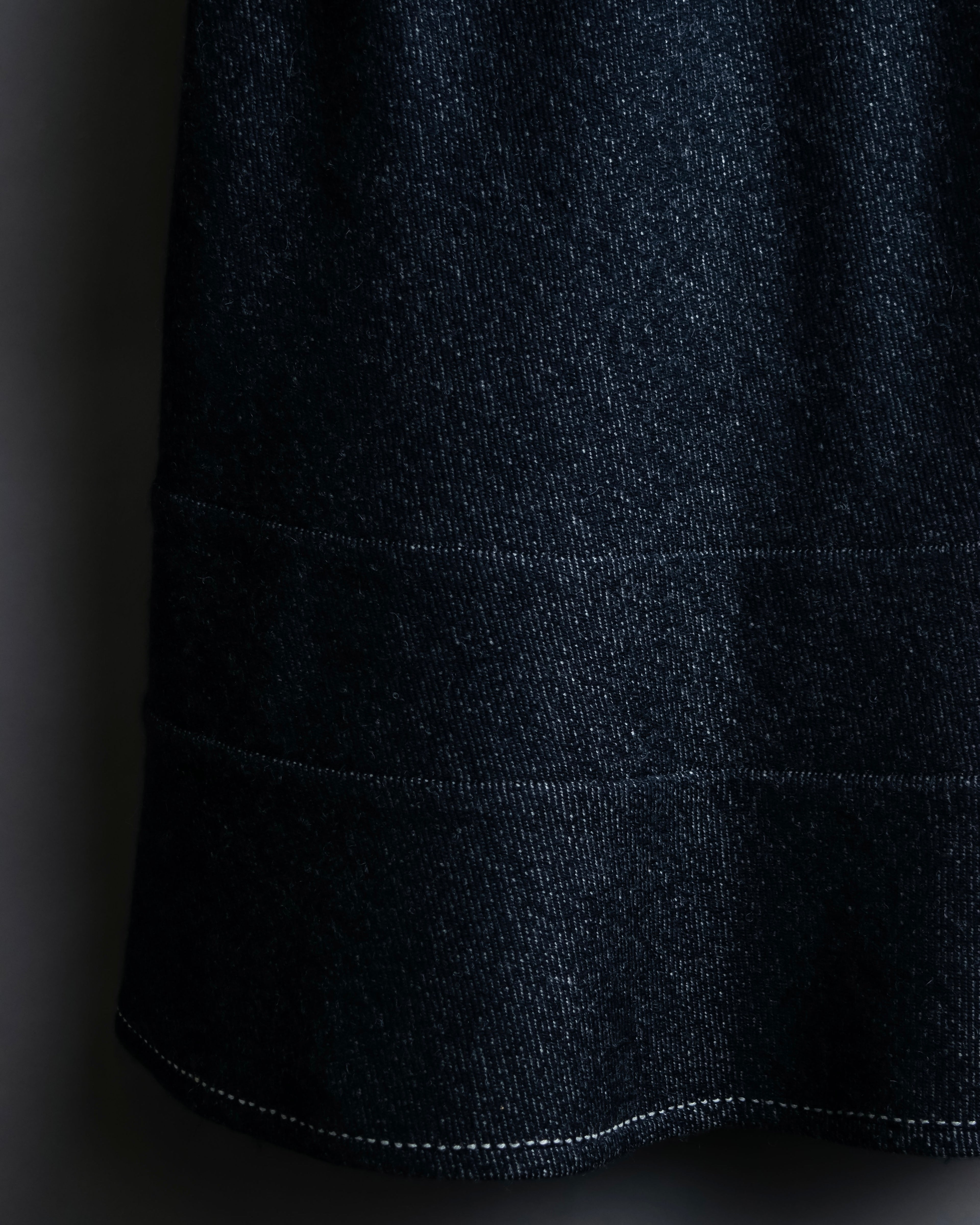 "tricot COMME desGARCONS" Flared silhouette wool cropped skirt