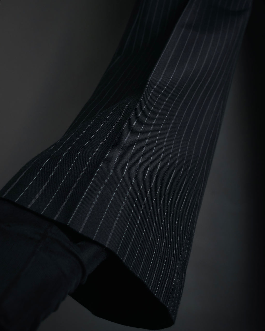 "GUCCI" 90’s-00’s signature hardware pinstripe wool slacks