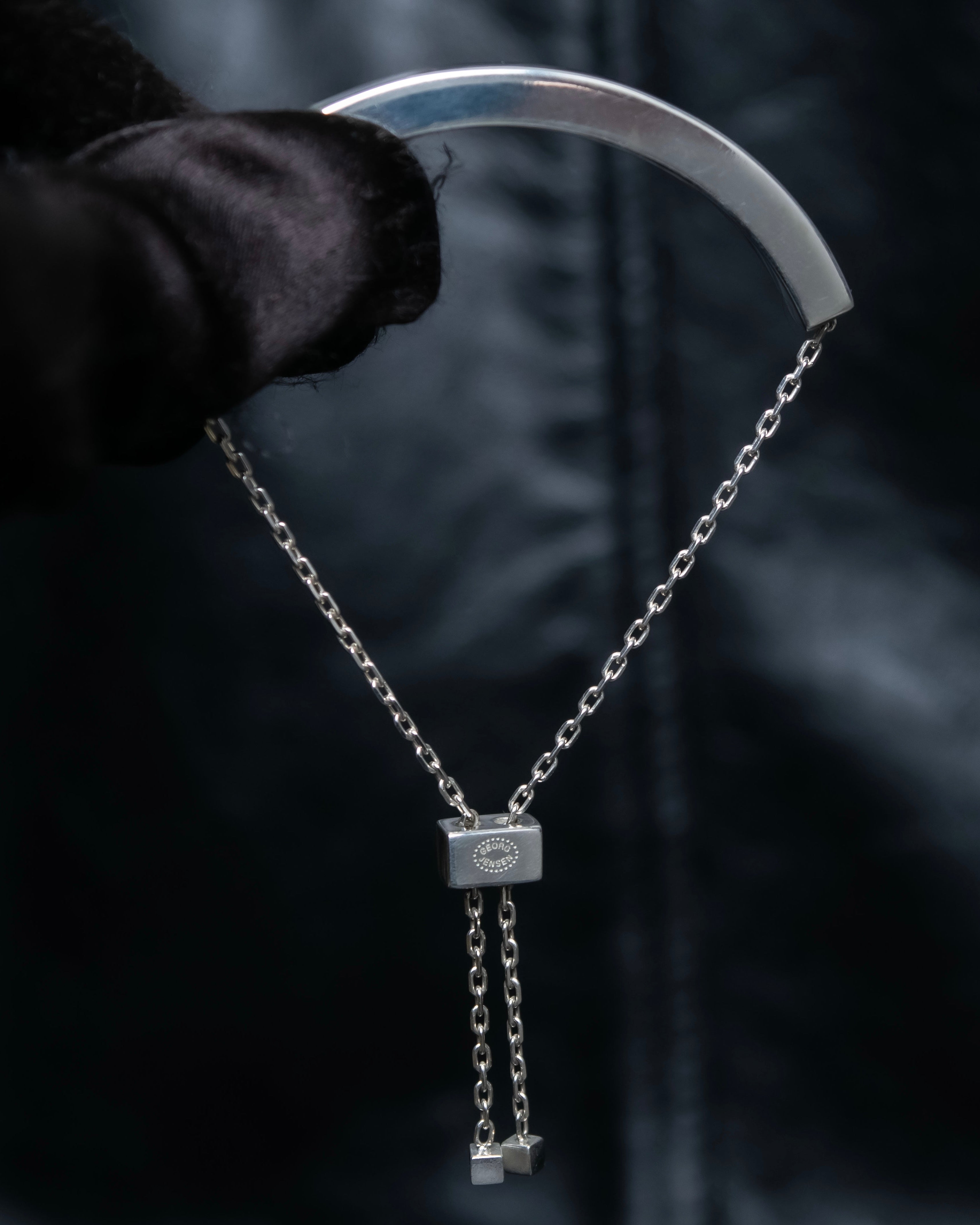 "GEORG JENSEN Aria" Round silver design bracelet