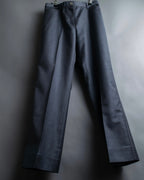 "CHANEL" 100% wool wide tapered slacks