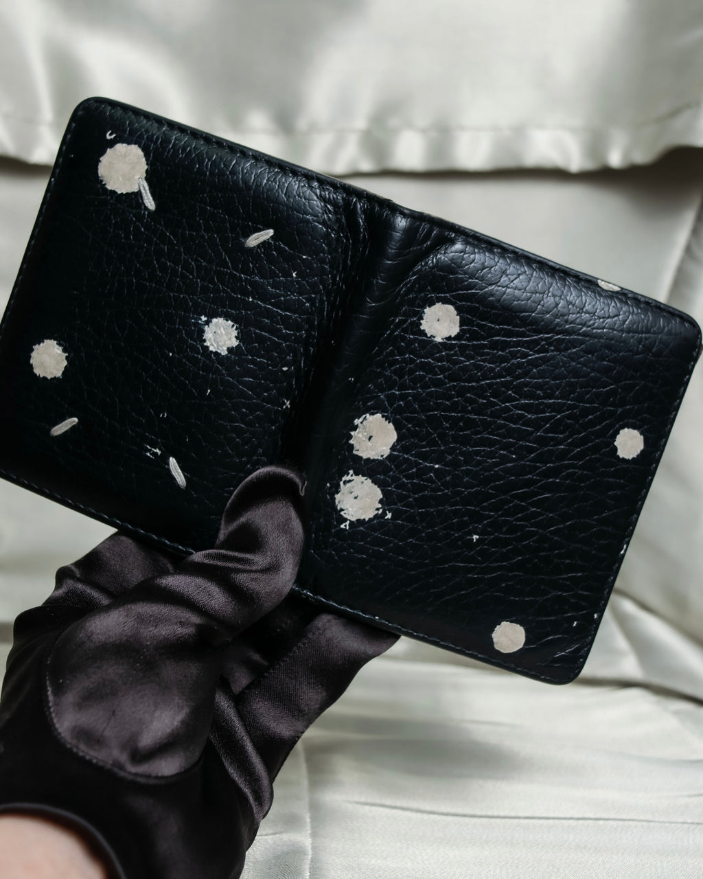 "Maison Margiela" 2020ss Splash Paint Leather Wallet