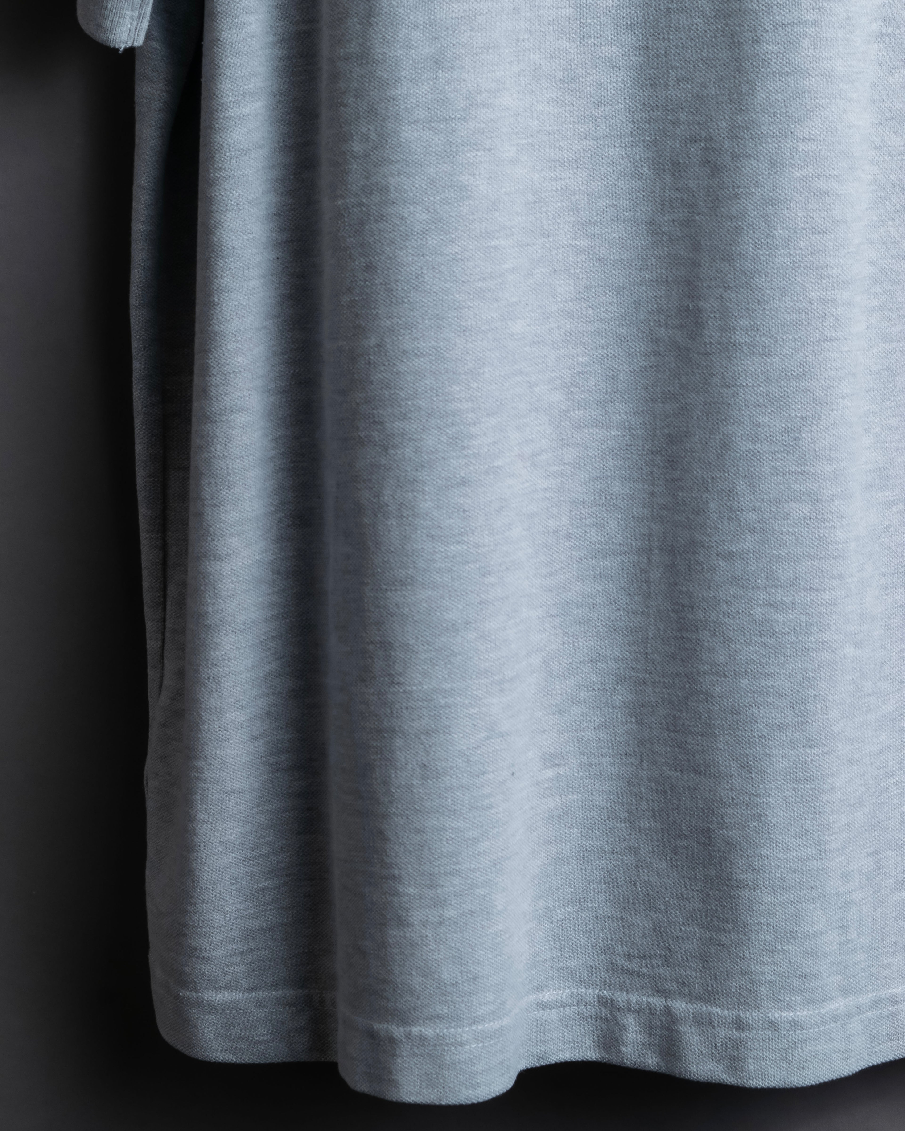 "BURBERRY" Knight logo engraved metal button polo shirt