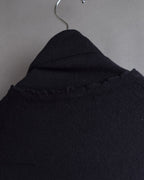 "DIOR" Edith Slimane period double high neck processing knit