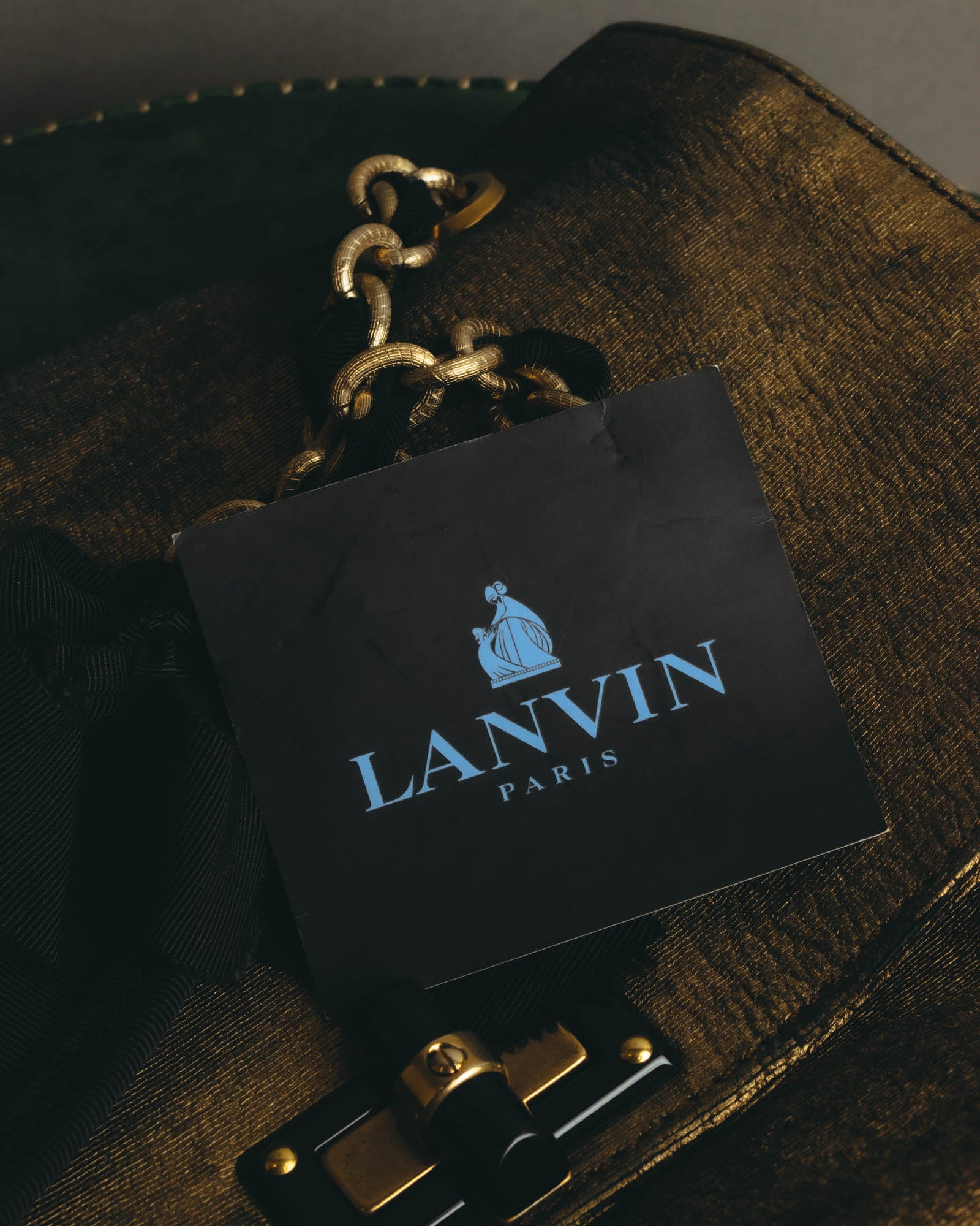 “LANVIN” 2008-2015 Metallic Happy shoulder bag