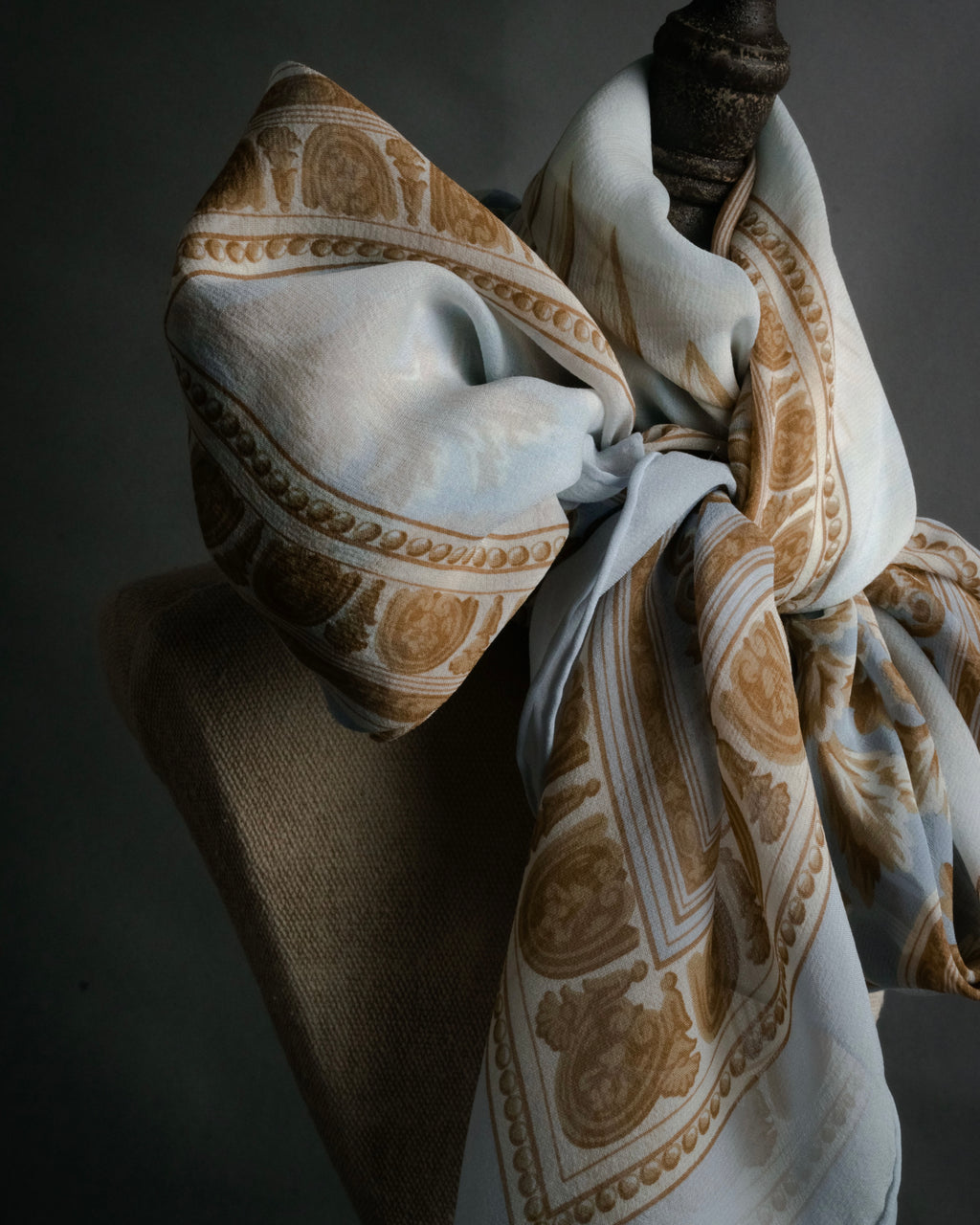 “Christian Dior” 80’s-90’s Classical cornucopia silk scarf