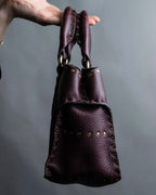"CELINE" Stud design bordeaux color boogie bag