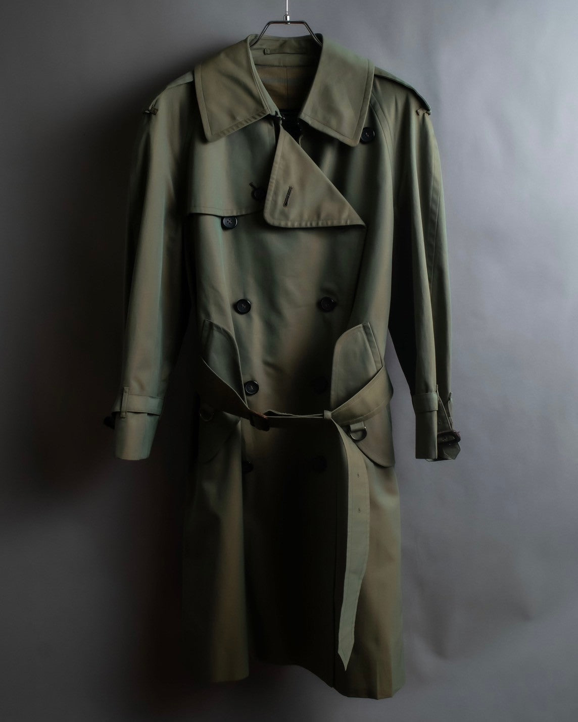 "BURBERRYS" Iridescent belted oversized trench coat