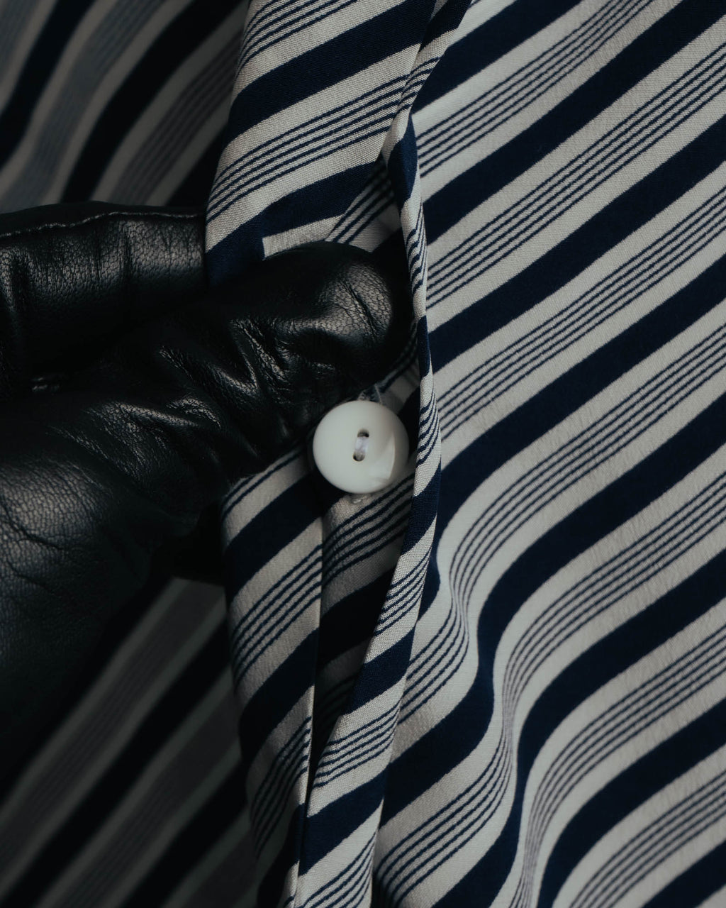 "Christian Dior" 80's-90's Striped silk blouse