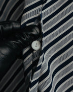 "Christian Dior" 80's-90's Striped silk blouse