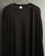 "Hermès" 00's Draped cotton silk long cardigan