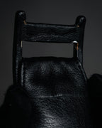 “Christian Dior” 80’s-90’s Leather-wrapped buckle wide belt