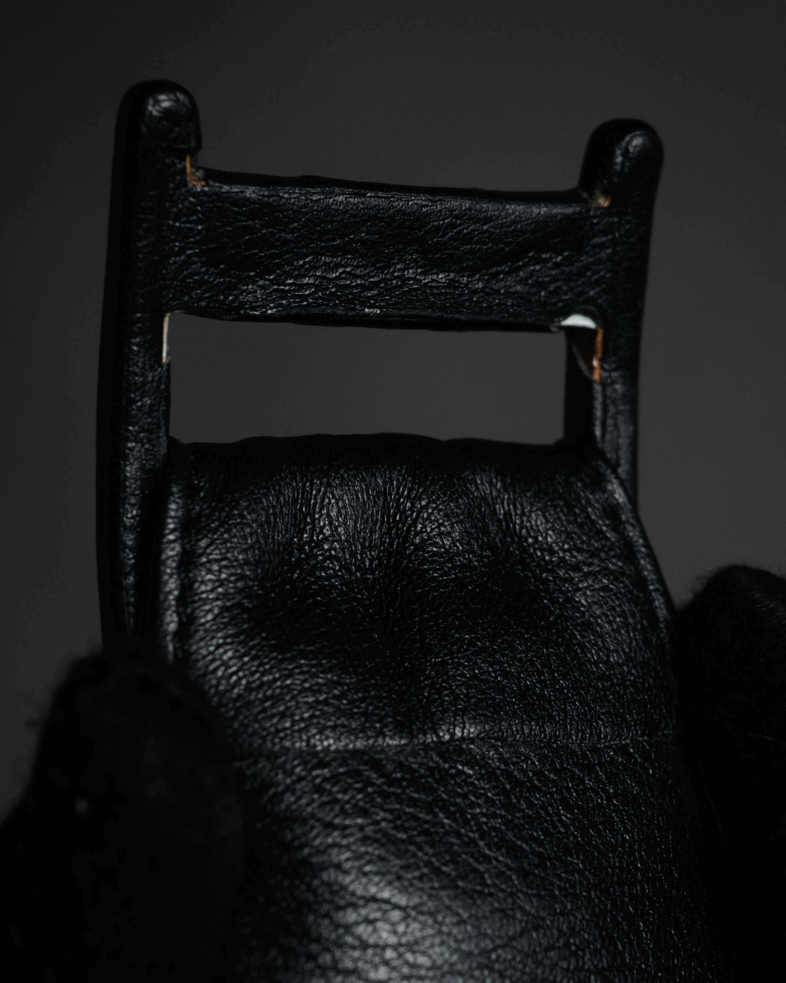 “Christian Dior” 80’s-90’s Leather-wrapped buckle wide belt