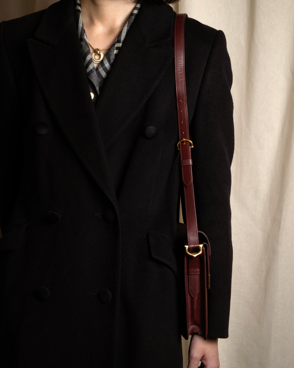 "Cartier" Les Must de Cartier geometric design shoulder bag