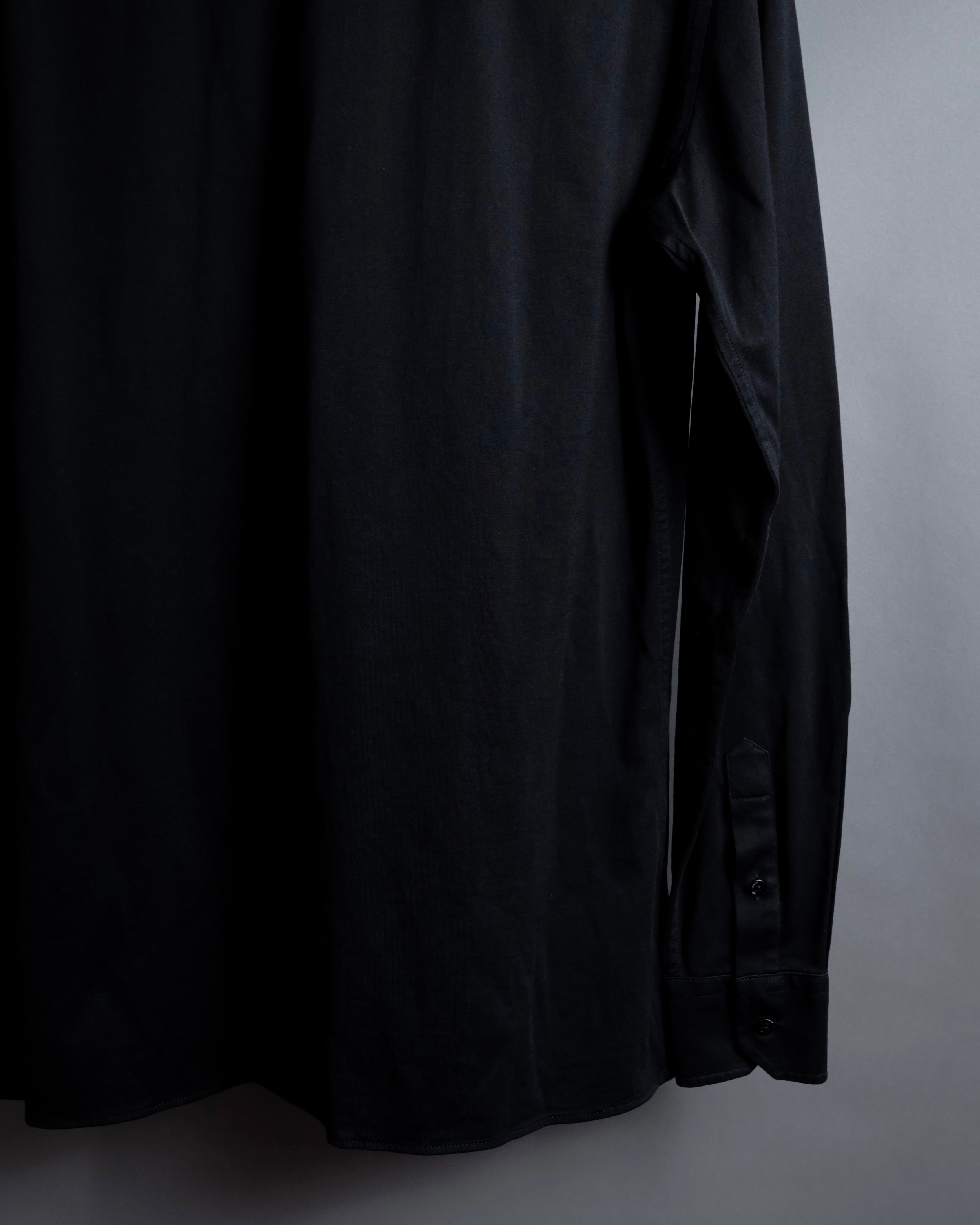 "FENDI" Pick stitch design fly front shirt