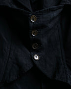 “Y’s COMPOSITION: SEE ATTACHED LABEL” Layered design multi buttons tail coat