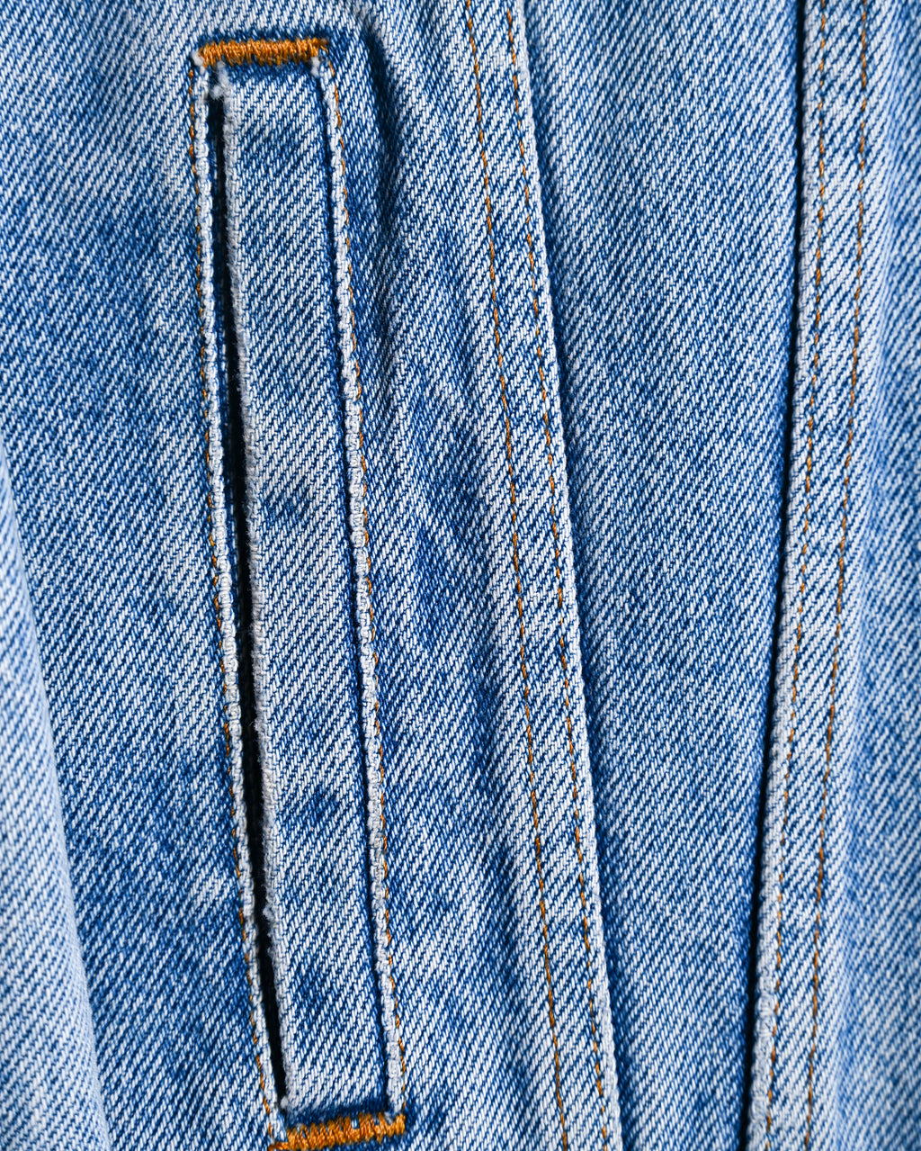 LEVI’S/ Oversized No Collar Denim Jacket Light Blue