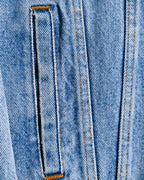 LEVI’S/ Oversized No Collar Denim Jacket Light Blue