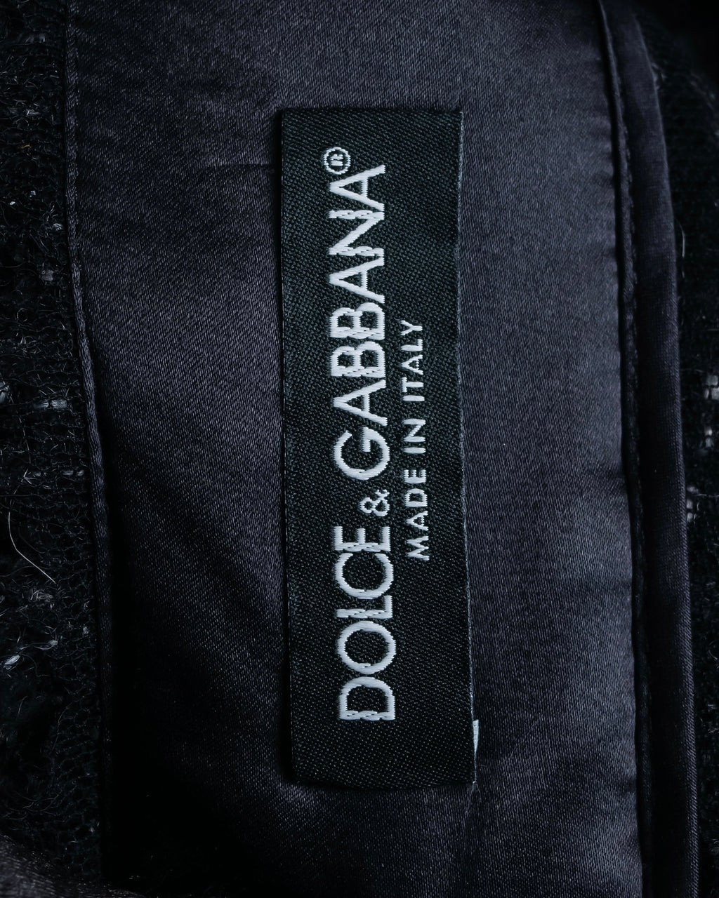 "Dolce &amp; Gabbana" Tweed raw edge flared skirt