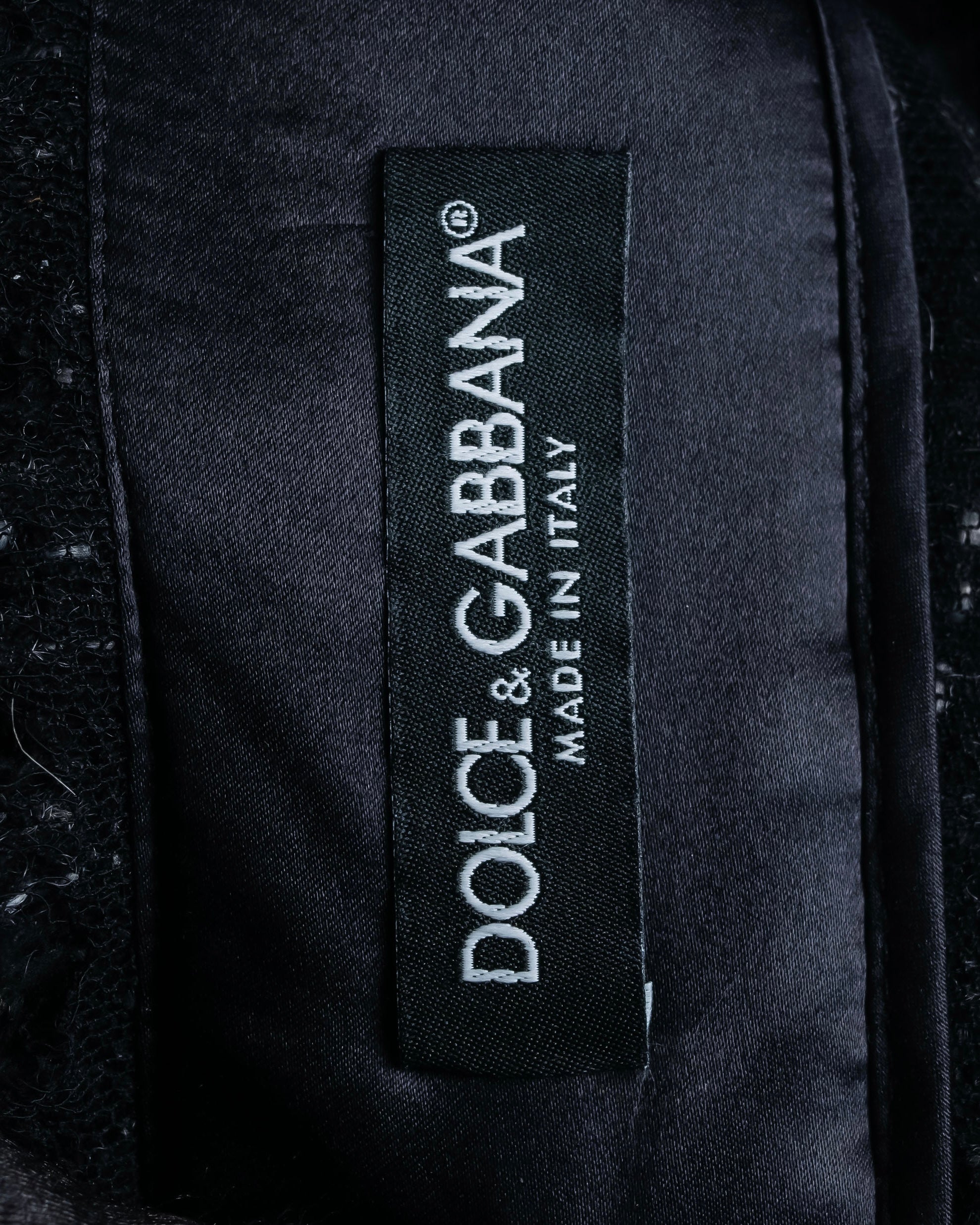 "Dolce &amp; Gabbana" Tweed raw edge flared skirt