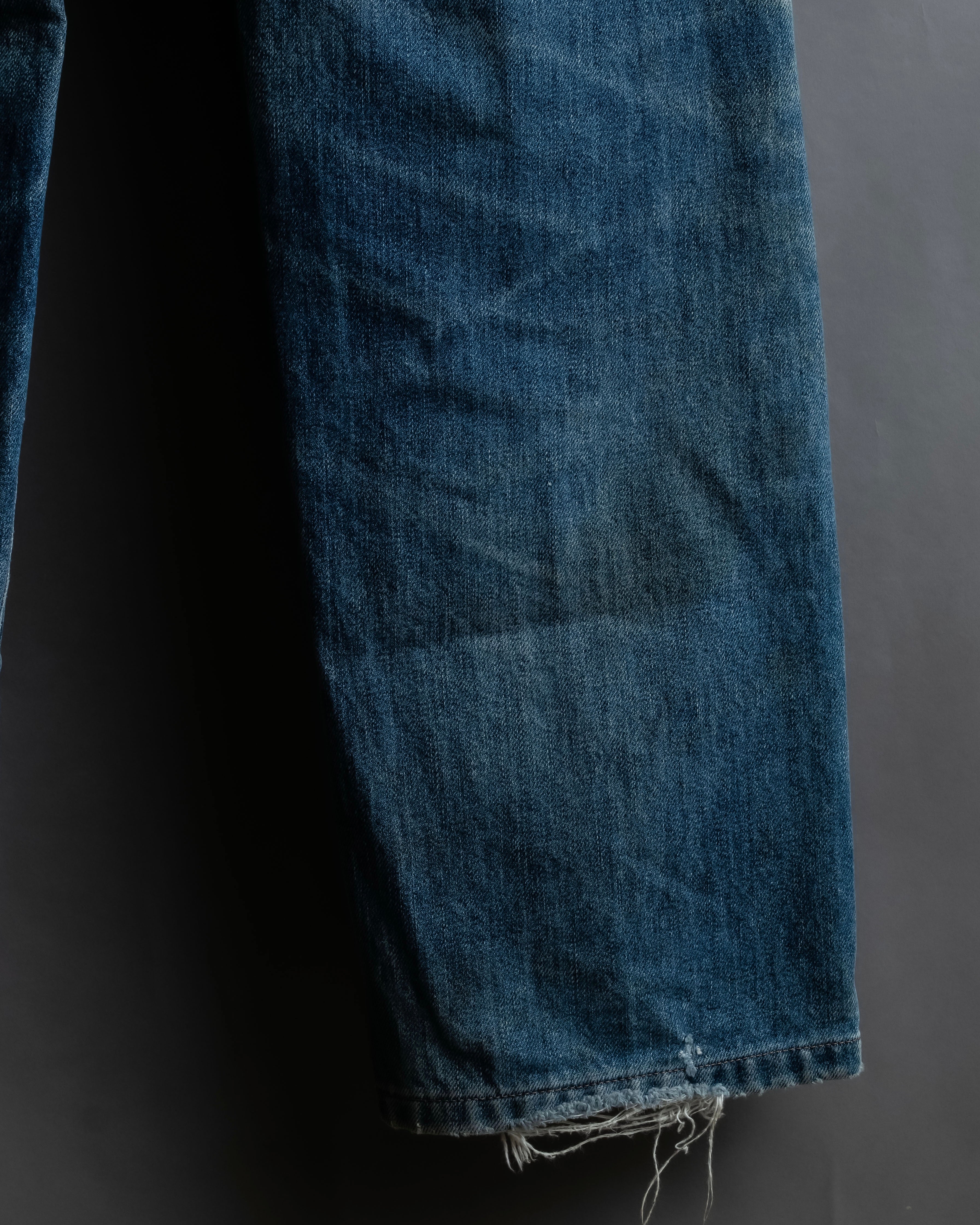 "GUCCI" Gradient fade design tapered denim