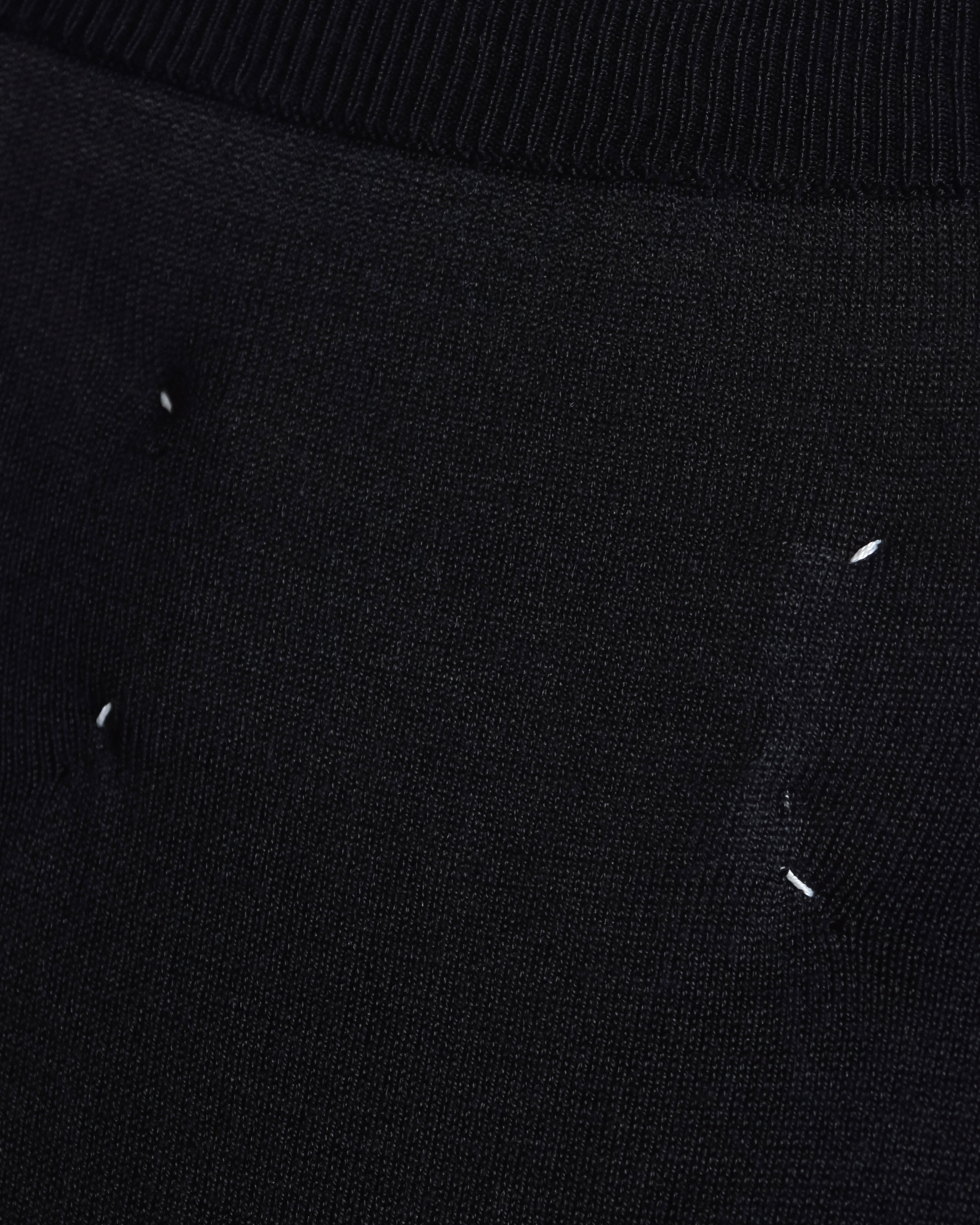"MAISON MARGIELA" 15SS V-line panel design lightweight knit