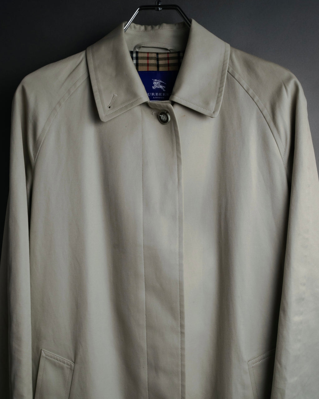 “BURBERRY BLUE LABEL” 2000’s Minimal balmacaan coat