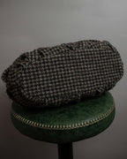 "JUNYA WATANABE COMME des GARCONS" Mixed tweed gathered detail clasp bag