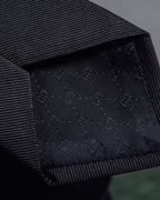 "GUCCI" Michele period tiger embroidery silk necktie