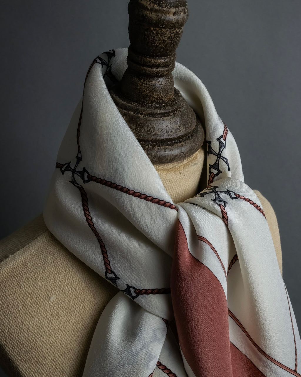 "CELINE" Horse-drawn carriage design silk scarf