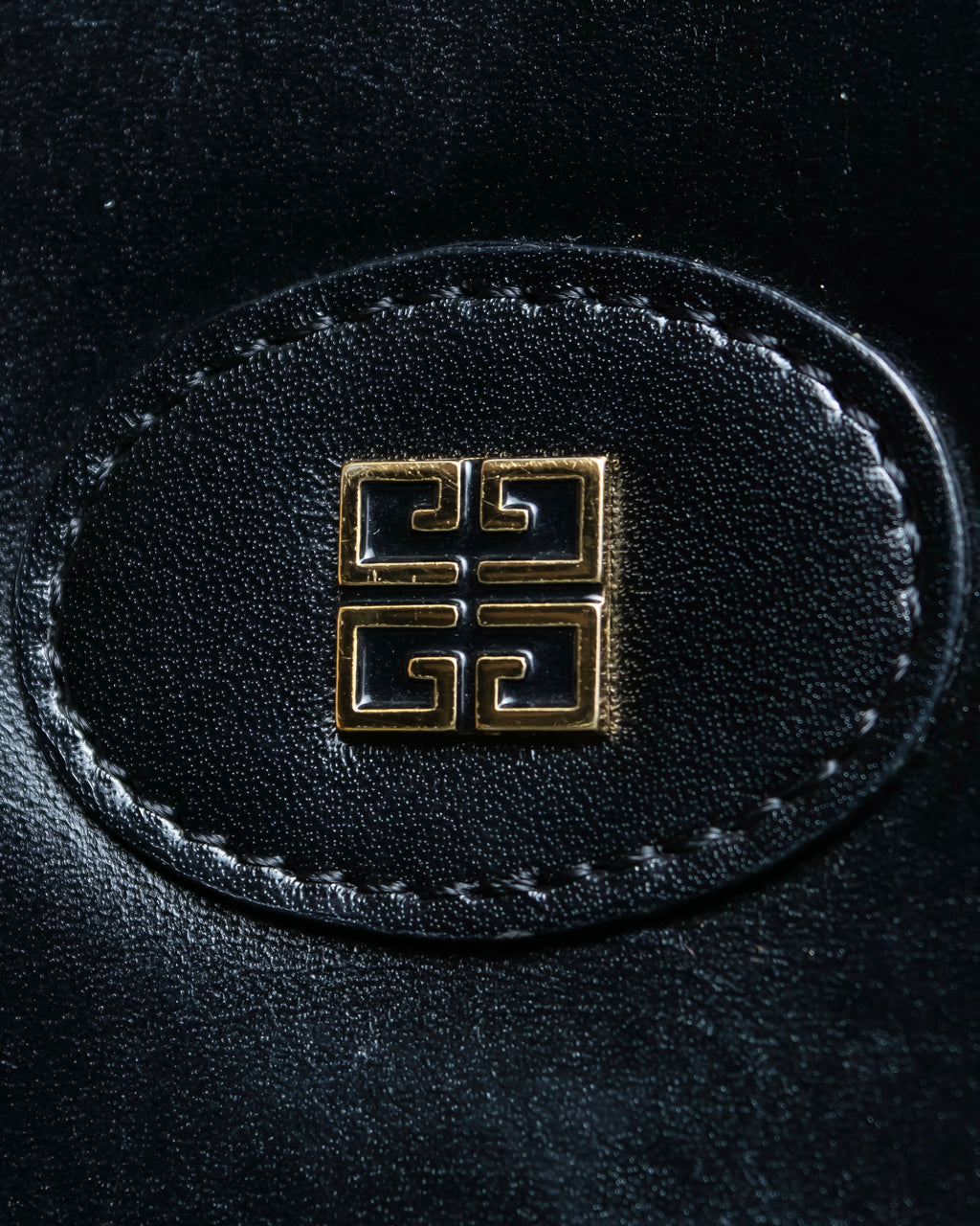 "GIVENCHY SACS" Logo parts design leather combination shoulder bag