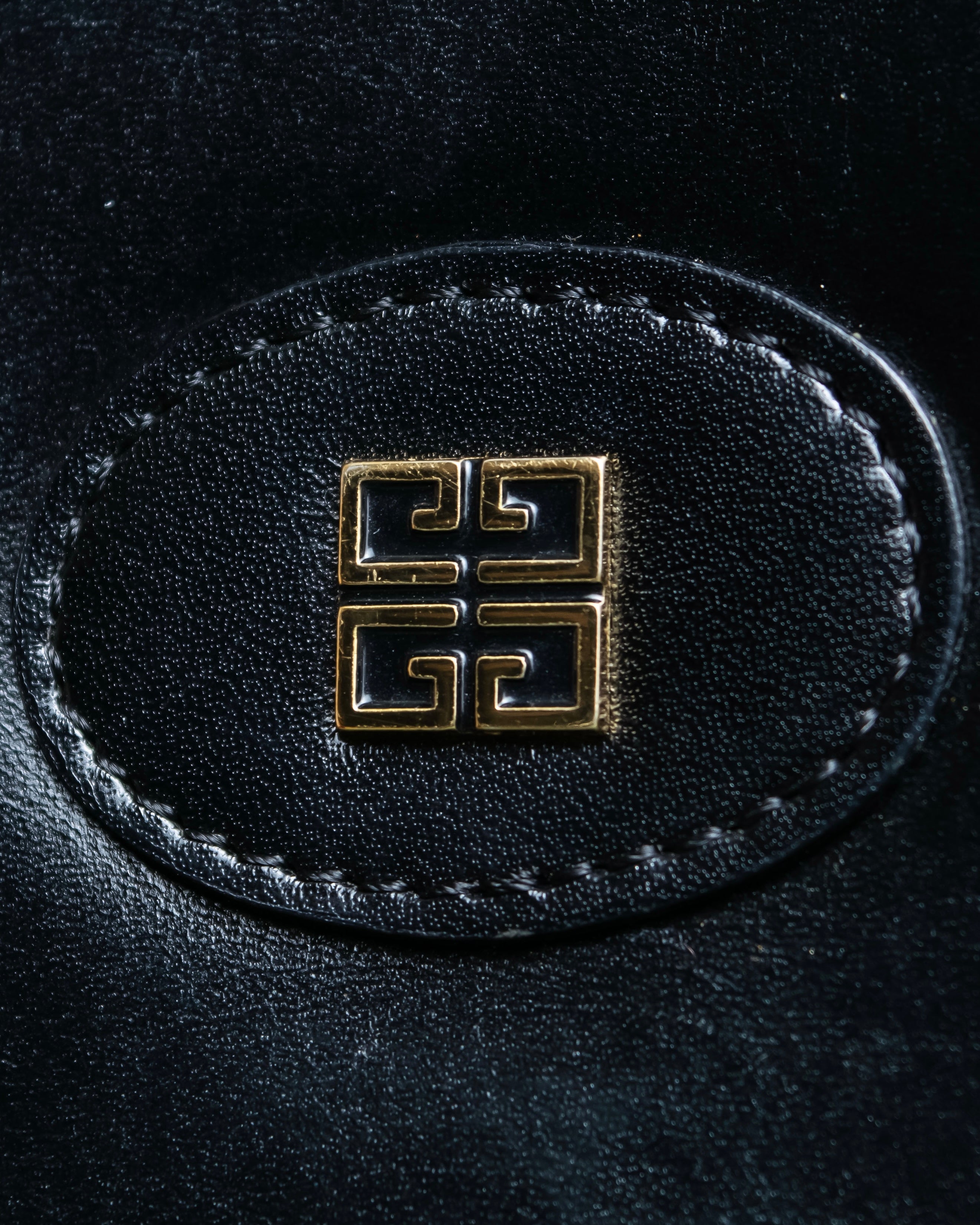 "GIVENCHY SACS" Logo parts design leather combination shoulder bag