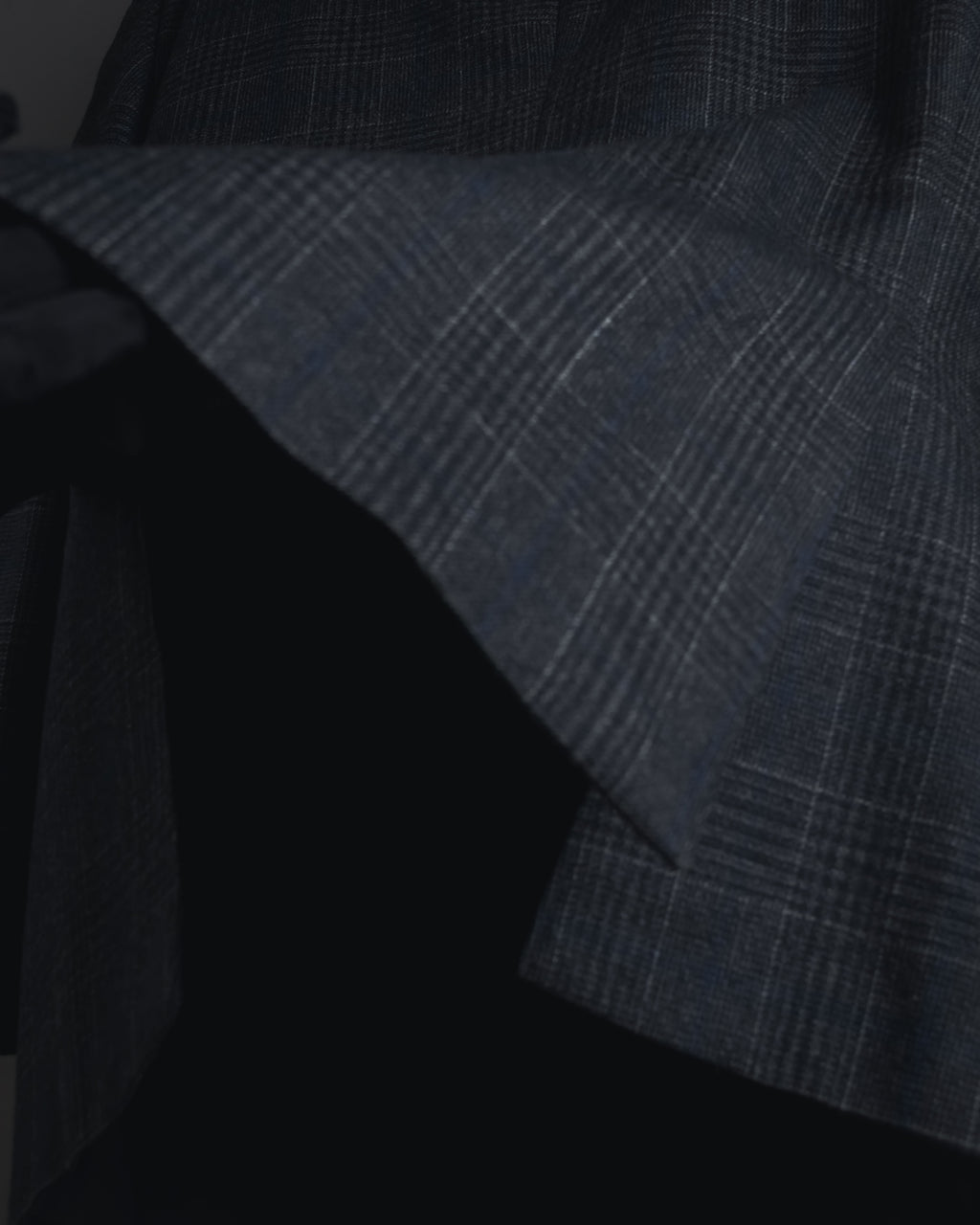 "BALENCIAGA" 90’s Cashmere blend glen check double-breasted blazer