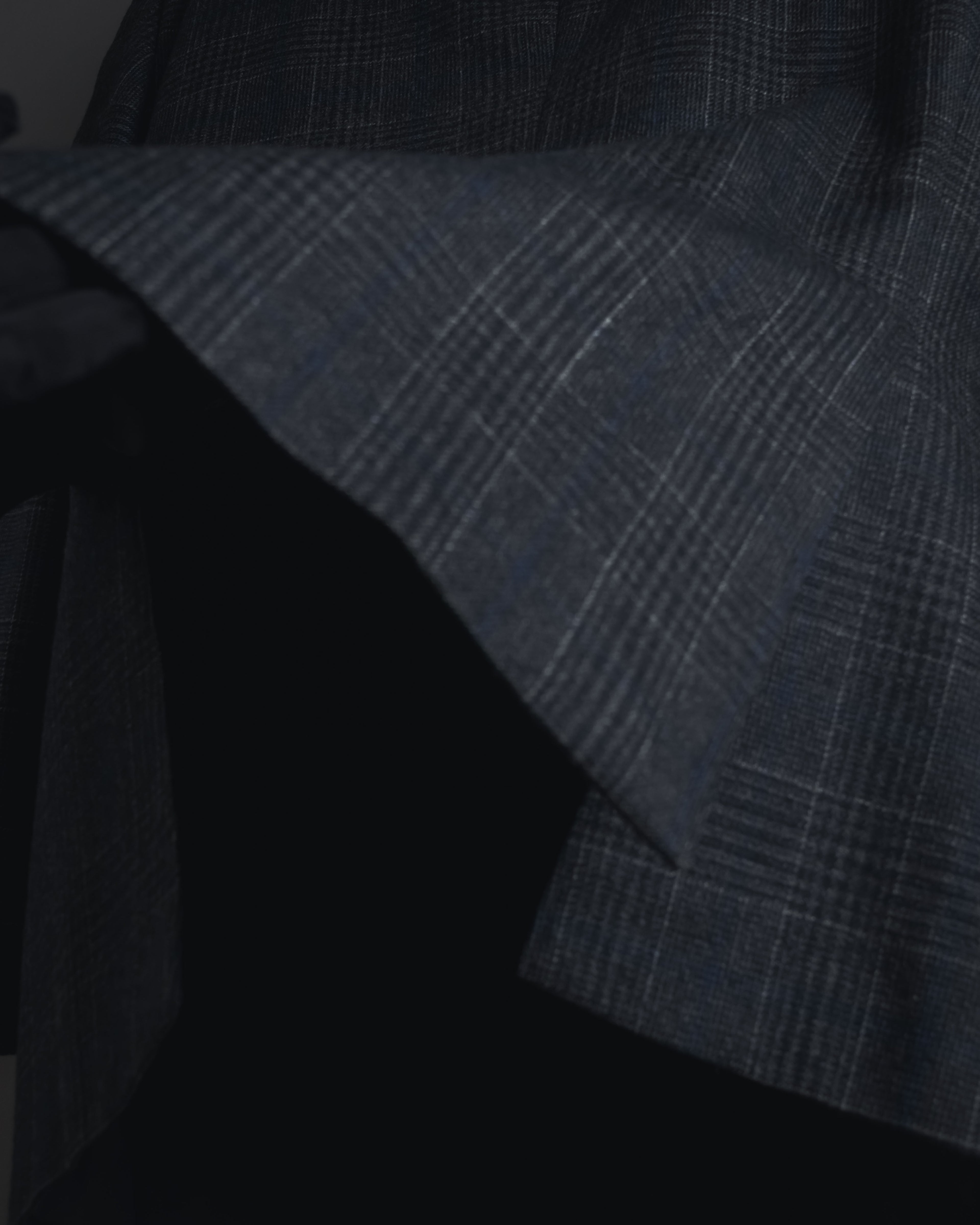 "BALENCIAGA" 90’s Cashmere blend glen check double-breasted blazer