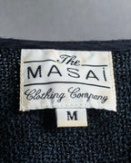 Vintage velour-trimmed box silhouette knit