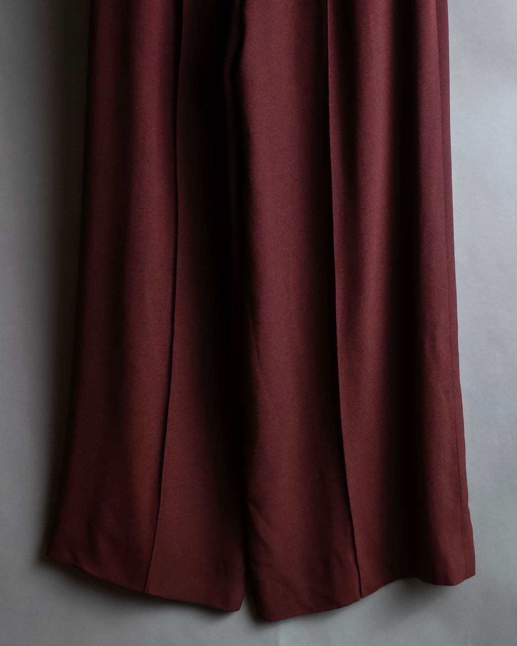 "JEAN PAUL GAULTIER" Beautiful drape burgundy wide slacks