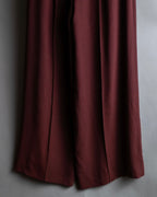 "JEAN PAUL GAULTIER" Beautiful drape burgundy wide slacks
