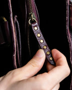 "CELINE" Stud design bordeaux color boogie bag