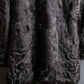 "EMBA" Large collar mid length fur coat