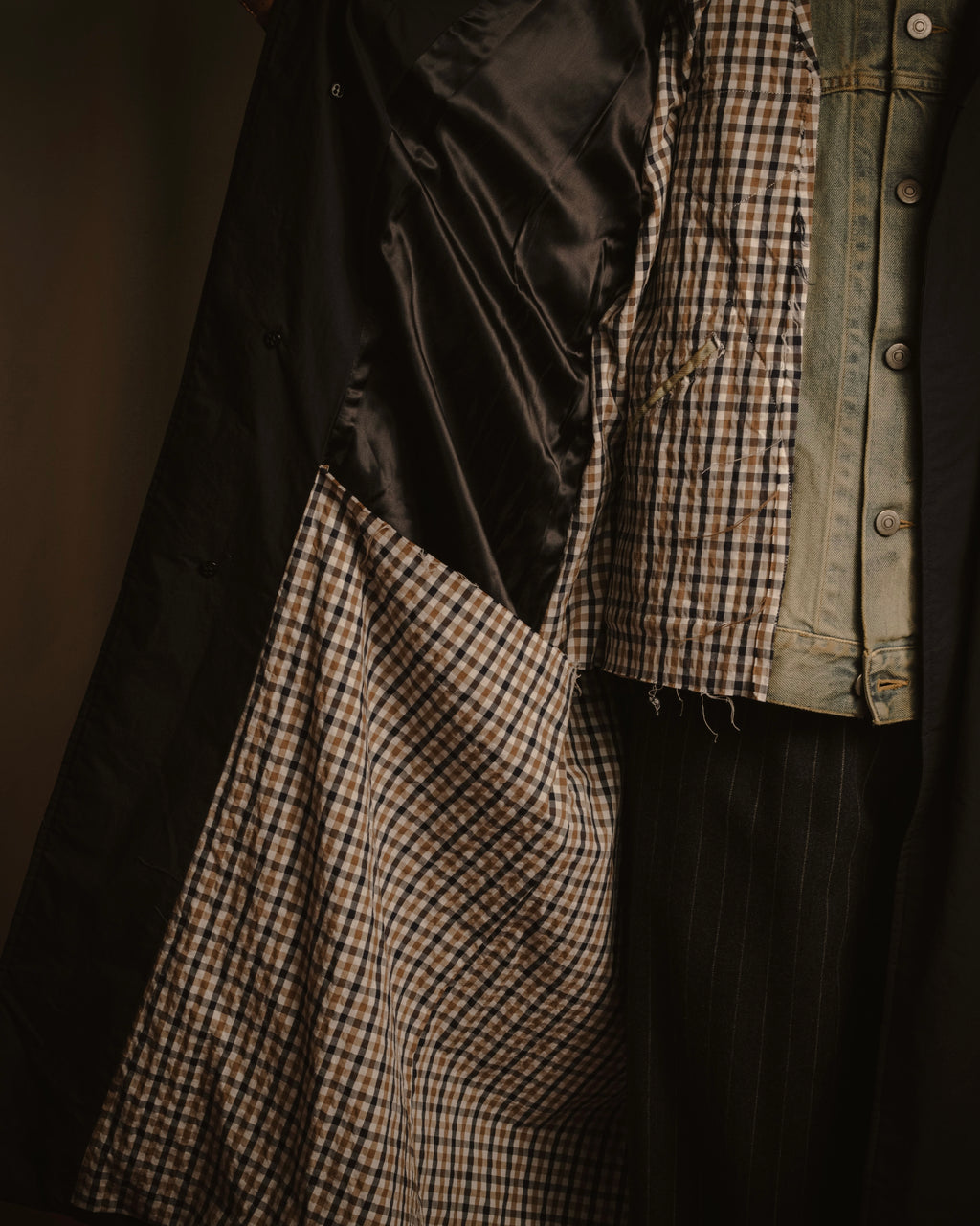 -SPECIAL- "Maison Margiela" 20SS Denim jacket Docking design coat