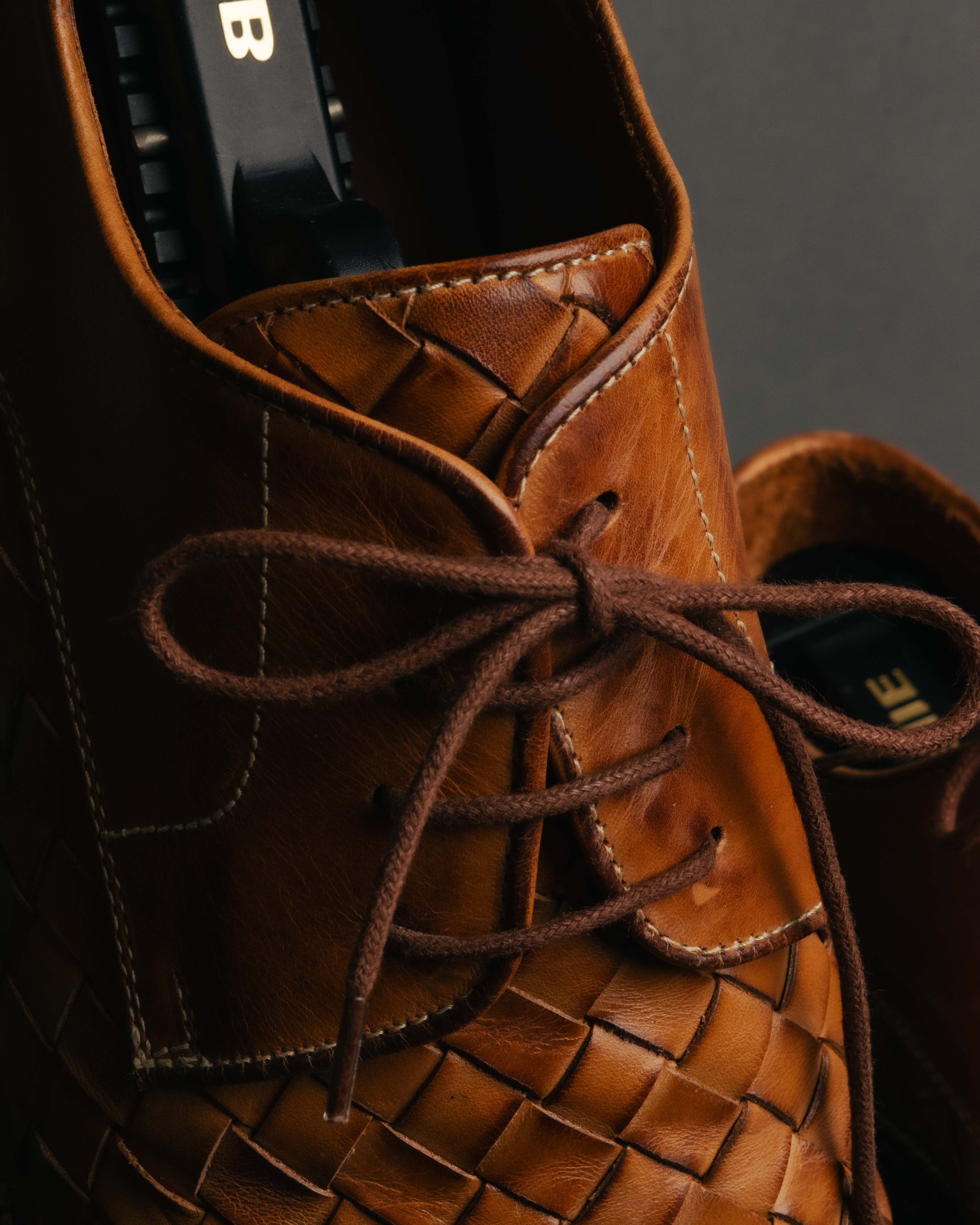 "Vintage" 90’s-00’s Handwoven derby shoes